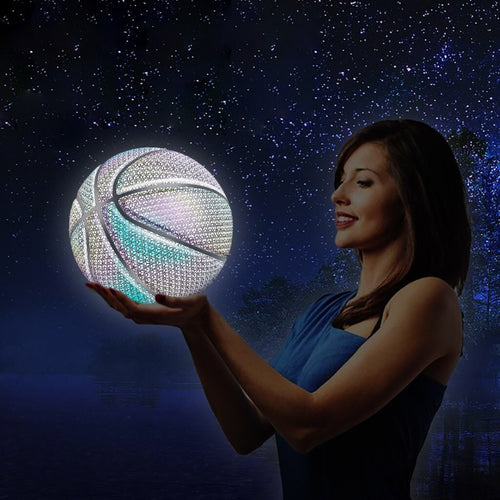 Holographic Reflection Luminous Fluorescent Basketball
