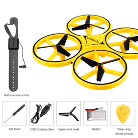 Mini Quadcopter Induction Smart Watch Sensing Drone