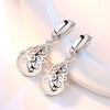 Opal Stone Flower 925 Sterling Silver Ladies Stud Earrings