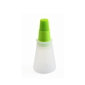 Portable Silicone Oil Bottle with Brush Grill