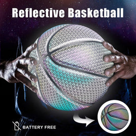 Holographic Reflection Luminous Fluorescent Basketball