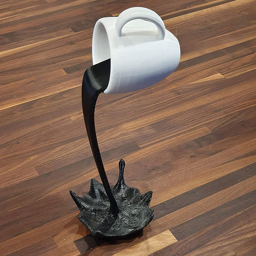 Floating Coffee Cup Sculpture