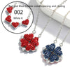 Four Clover Pendant Heart Necklace
