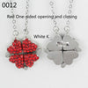 Four Clover Pendant Heart Necklace