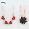 Four Clover Pendant Heart Necklace
