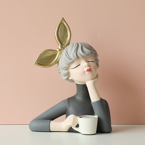 Gorgeous Girl Resin Art Statue