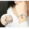 Weight Loss Magnet White Cat Eye Beads Bracelet