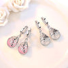 Opal Stone Flower 925 Sterling Silver Ladies Stud Earrings