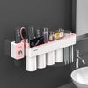 Wall Mounted Holder With Automatic Toothpaste Squeezer