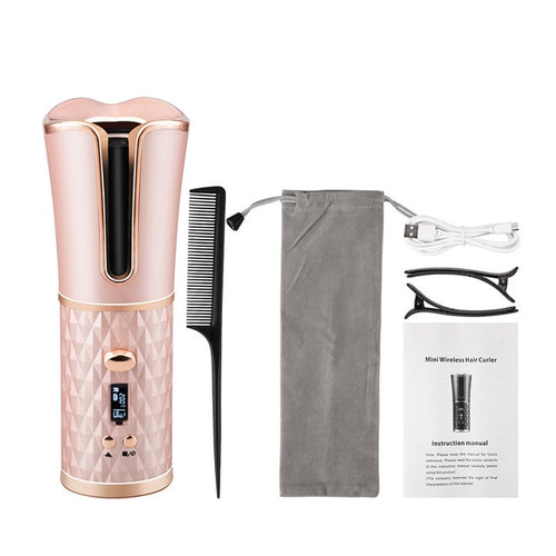 Automatic Cordless Hair Curler Rotating Curling Iron