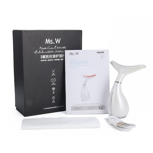 LED Photon Therapy Neck and Face Lifting Massager