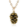 Timlee Simple Pine Nut Plant Specimen Pendant Necklace
