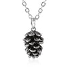 Timlee Simple Pine Nut Plant Specimen Pendant Necklace