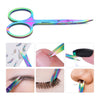 BORN PRETTY Nail Cuticle Nipper Stainless Steel Rainbow Tweezer Clipper