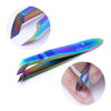 BORN PRETTY Nail Cuticle Nipper Stainless Steel Rainbow Tweezer Clipper