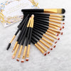 FLD 20 Pieces Makeup Brushes Set Eye Shadow Foundation Powder Eyeliner Tool Kit