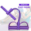 Fitness 4 Tube Resistance Bands Latex Pedal Exerciser
