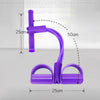 Fitness 4 Tube Resistance Bands Latex Pedal Exerciser