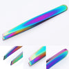 BORN PRETTY Nail Clipper Cutter Stainless Steel Rainbow Tweezer