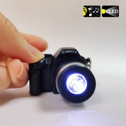Cute Keychain Toys Camera LED Luminous Toys for Children Kids Pendant Bag Accessories Gift