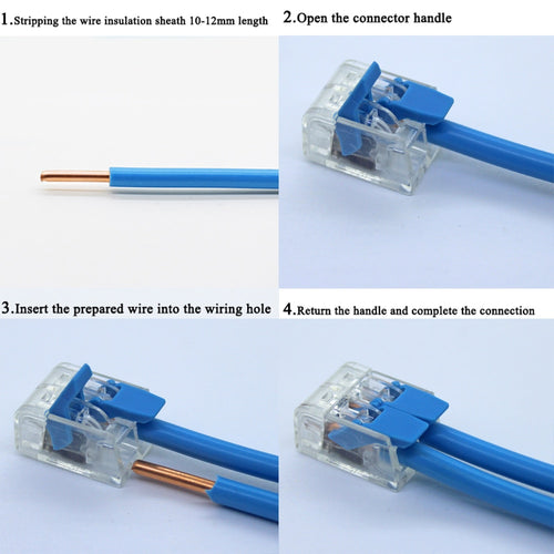 Wire Connector 25/50 / 100PCS Orange Mini Quick Connector
