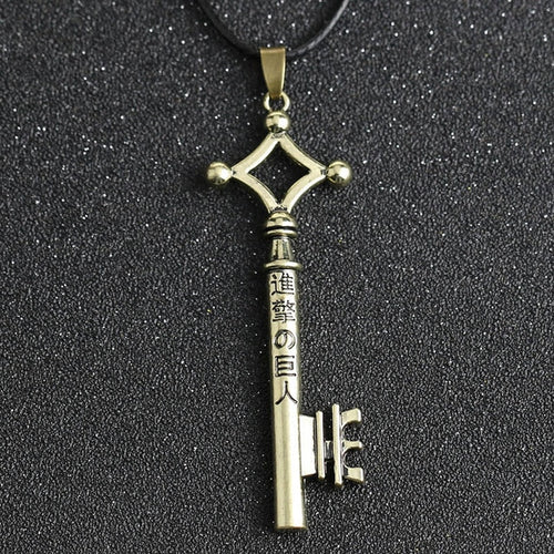 Attack On Titan Necklace Eren Key Shingeki No Kyojin Pendant