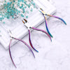 BORN PRETTY Nail Clipper Cutter Stainless Steel Rainbow Tweezer