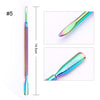 BORN PRETTY Nail Clipper Cutter Stainless Steel Rainbow Tweezer