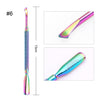 BORN PRETTY Nail Clipper Cutter Stainless Steel Rainbow Tweezer