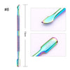 BORN PRETTY Nail Clipper Cutter Stainless Steel Rainbow Tweezer