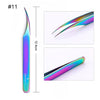 BORN PRETTY Nail Clipper Cutter Stainless Steel Rainbow Tweezer