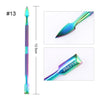 BORN PRETTY Nail Clipper Cutter Stainless Steel Rainbow Tweezer