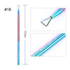 BORN PRETTY Nail Clipper Cutter Stainless Steel Rainbow Tweezer