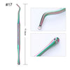 BORN PRETTY Nail Clipper Cutter Stainless Steel Rainbow Tweezer