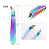 BORN PRETTY Nail Clipper Cutter Stainless Steel Rainbow Tweezer