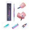 BORN PRETTY Nail Clipper Cutter Stainless Steel Rainbow Tweezer