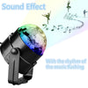 Sound Activated Rotating Disco Ball Party Lights Strobe Light 3W RGB LED Stage light