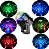 Sound Activated Rotating Disco Ball Party Lights Strobe Light 3W RGB LED Stage light