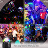 Sound Activated Rotating Disco Ball Party Lights Strobe Light 3W RGB LED Stage light