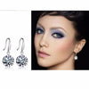Hot Selling Lady Elegant Fashion Noble Zircon Crystal Dangle Drop Earrings