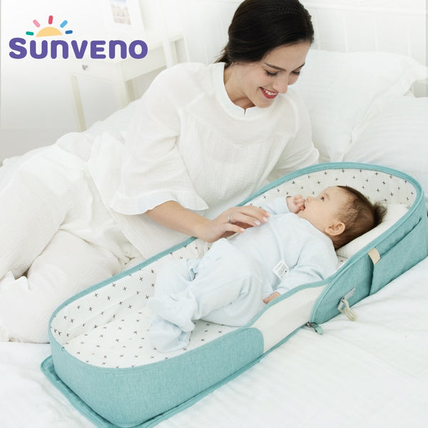 SUNVENO Portable Baby Crib