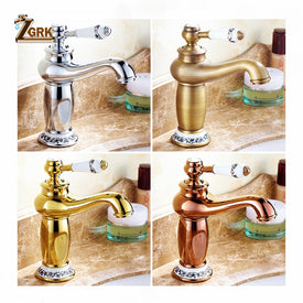 ZGRK Vintage bathroom brass Teapot