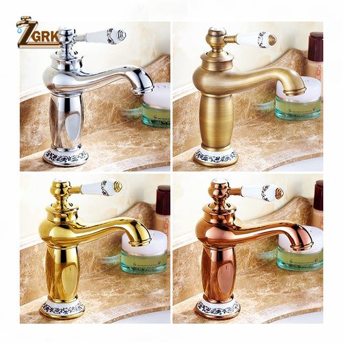 ZGRK Vintage bathroom brass Teapot