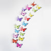 36pcs 3D Crystal Butterfly Wall Stickers