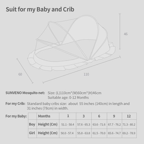 Sunveno Portable Mesh Mosquito Net