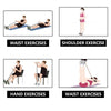 Fitness 4 Tube Resistance Bands Latex Pedal Exerciser