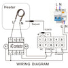 TED 72*72mm Digital Thermostat Powered Temperature Controller