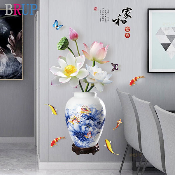 Vase Wall Stickers