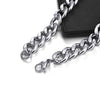 Jiayiqi 5-11 mm Men Chain Bracelet Stainless Steel Curb Cuban Link Chain Bangle