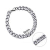 Jiayiqi 5-11 mm Men Chain Bracelet Stainless Steel Curb Cuban Link Chain Bangle